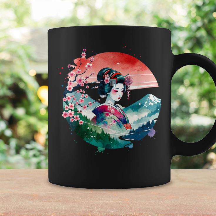 Japan Traditionell Landschaft Geisha Kirschblüte Retro Anime Tassen Geschenkideen