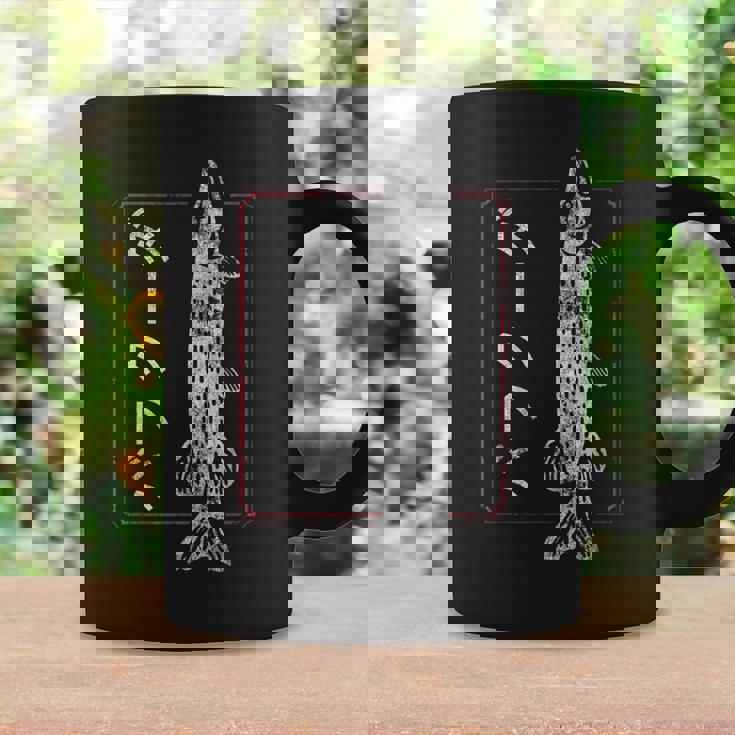 Japón Clásico Pez De Agua Salada Para Hombre Barracuda Pesca Para Hombre Taza de café Ideas de regalos