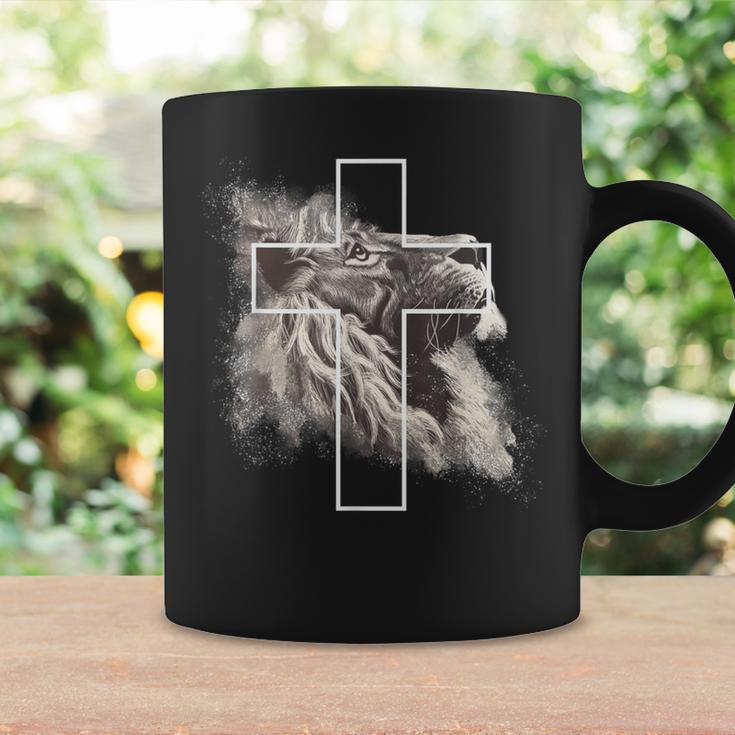 Jesus Lion Of Judah Christian Cross Coffee Mug Gifts ideas