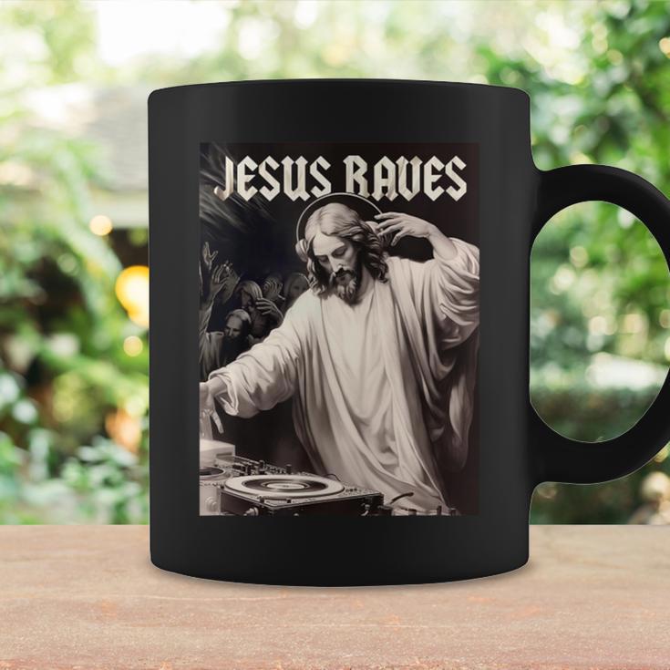 Jesus Raves Deejay Meme Jesus Dj Christian Coffee Mug Gifts ideas