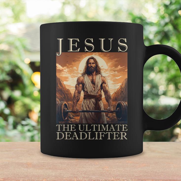 Jesus The Ultimate Deadlifter Christian Lifting Gym Coffee Mug Gifts ideas