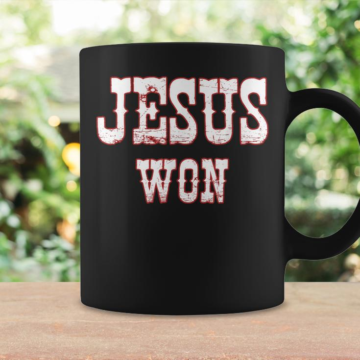 Jesus Won Texas Christianity Religion Jesus Won Texas Coffee Mug Gifts ideas