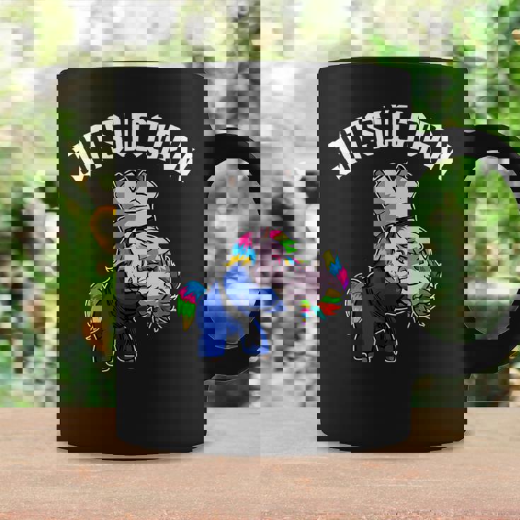 Jitsu Unicorn Jiu-Jitsu Brasileño Y Regalo Bjj Taza de café Ideas de regalos