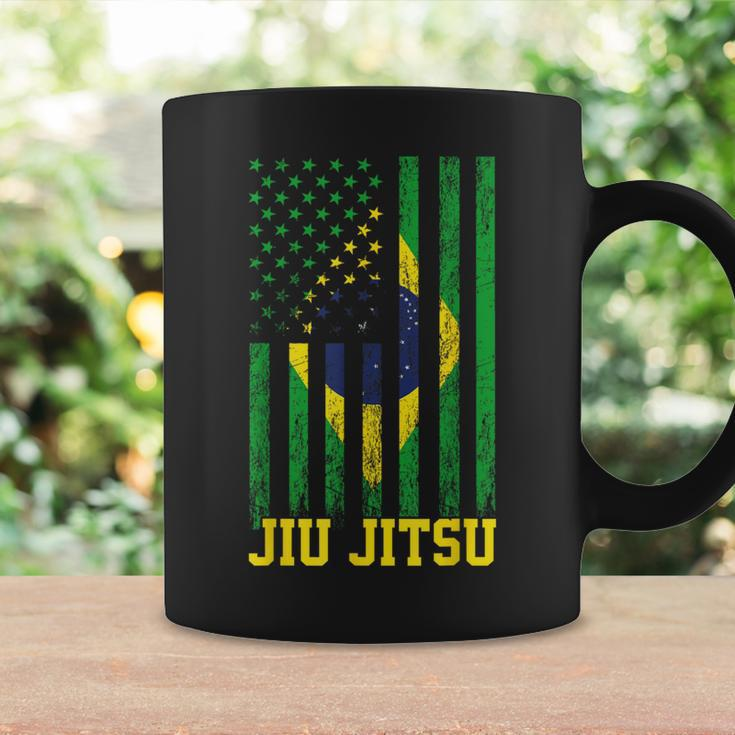 Jiu Jitsu Brazilian Bjj Brazil United States Flag Brazilian Coffee Mug Gifts ideas