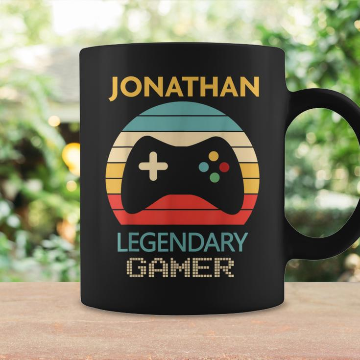 Jonathan Name Personalised Legendary Gamer Coffee Mug Gifts ideas