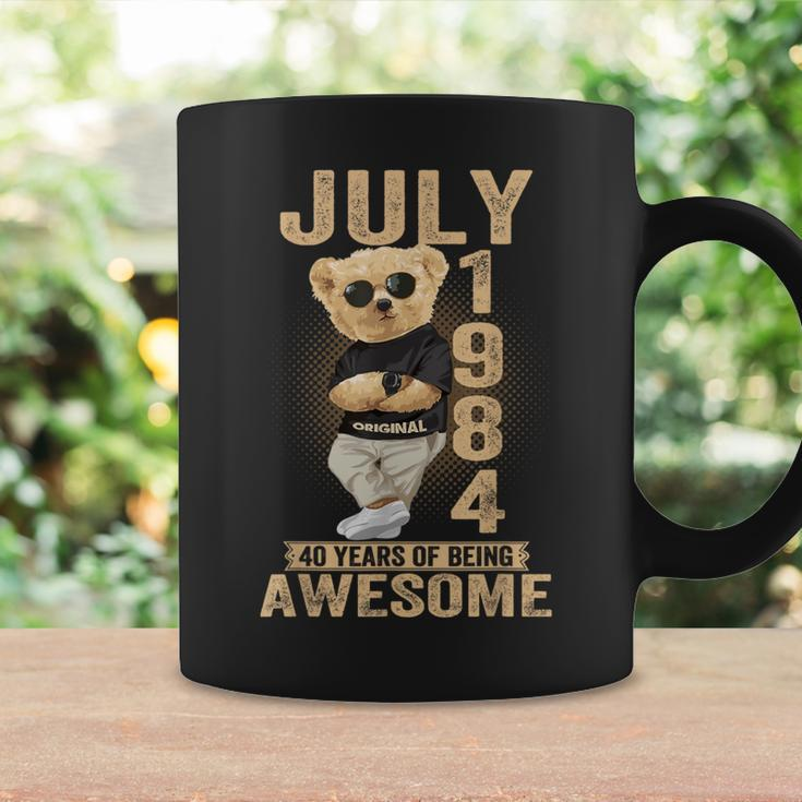 July 40Th Birthday 1984 Awesome Teddy Bear Coffee Mug Gifts ideas