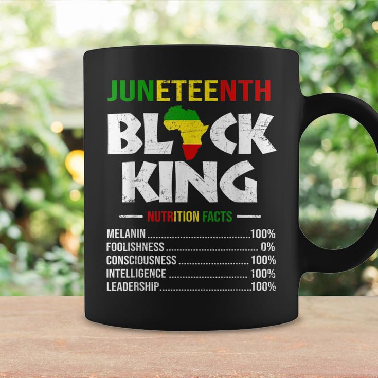 Junenth Black King Nutritional Facts Men Boys Dad Son Fun Coffee Mug Gifts ideas
