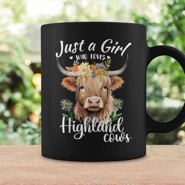 Just A Girl Who Loves Highland Cows Scottish Highland Cows Coffee Mug Gifts ideas