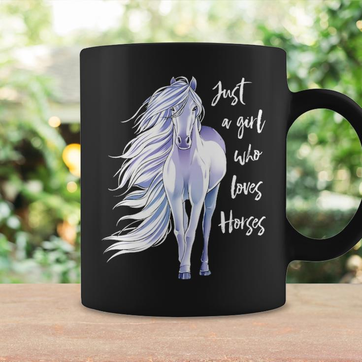 Just A Girl Who Loves Horses Horse Riding Women Coffee Mug Gifts ideas