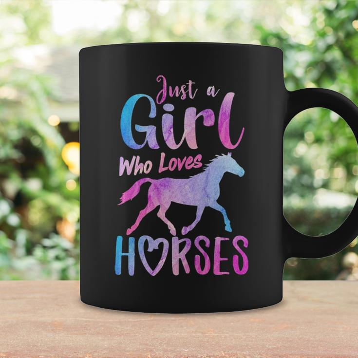 Just A Girl Who Loves Horses Riding Cute Horse Girls Women Coffee Mug Gifts ideas