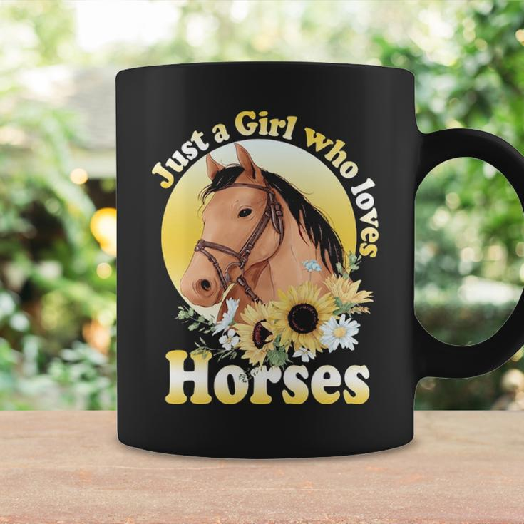 Just A Girl Who Loves Horses Riding Girls Coffee Mug Gifts ideas