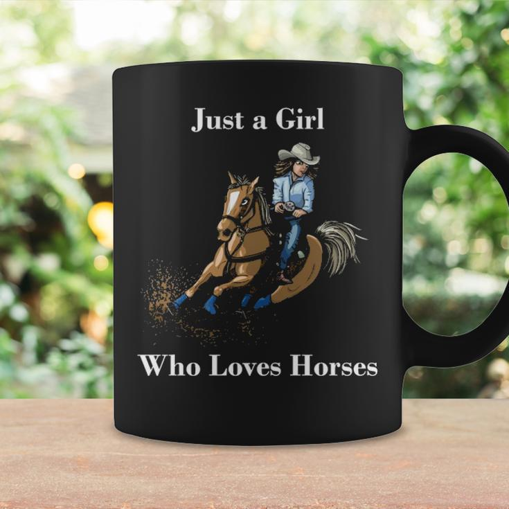 Just A Girl Who Loves Horses Western Riding Coffee Mug Gifts ideas