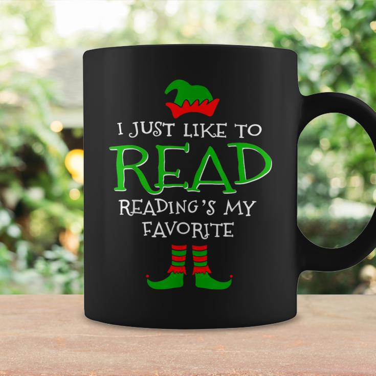 I Just Like To Read Reading's My Favorite Merry Christmas Coffee Mug Gifts ideas