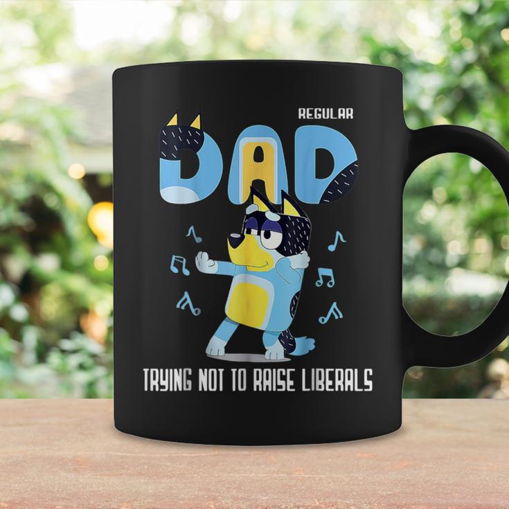 Just A Regular Dad Trying Not To Raise Liberals Fathers Day Coffee Mug Gifts ideas