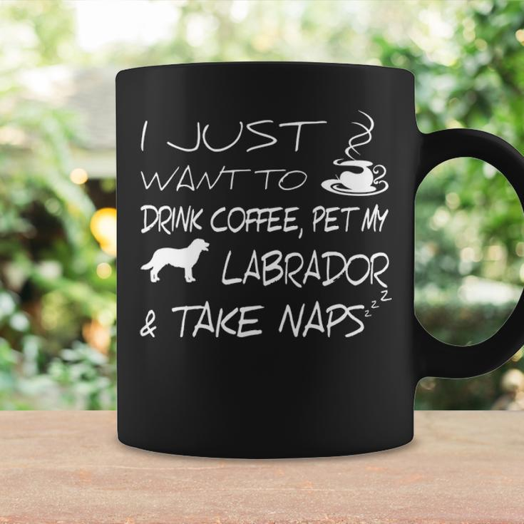 I Just Want To Drink Coffee Pet My Labrador And Take Naps Coffee Mug Gifts ideas
