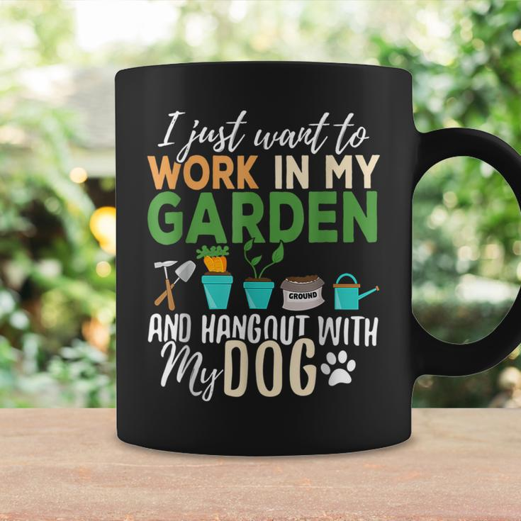 I Just Want To Work In My Garden And Hang Out Dogs Coffee Mug Gifts ideas