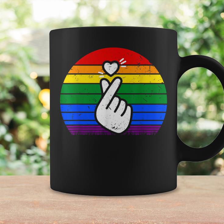 K-Pop Heart Hand Lgbt Gay Pride Retro Vintage Lgbtq Pride Coffee Mug Gifts ideas