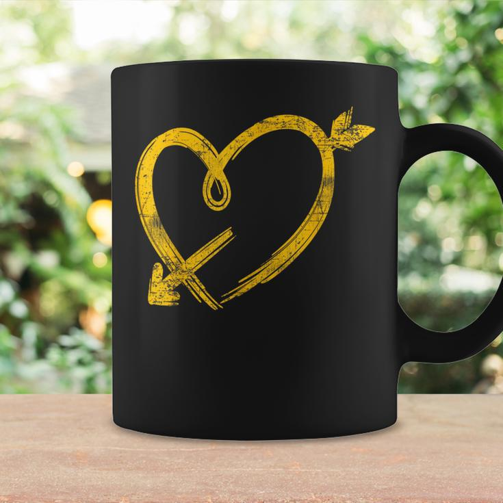 Kansas City Yellow Heart Arrow Red Kc Coffee Mug Gifts ideas