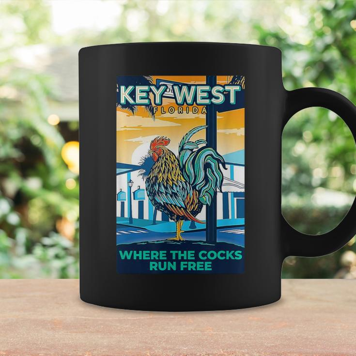 Key West Florida Rooster Where The Chicken Run Free Coffee Mug Gifts ideas