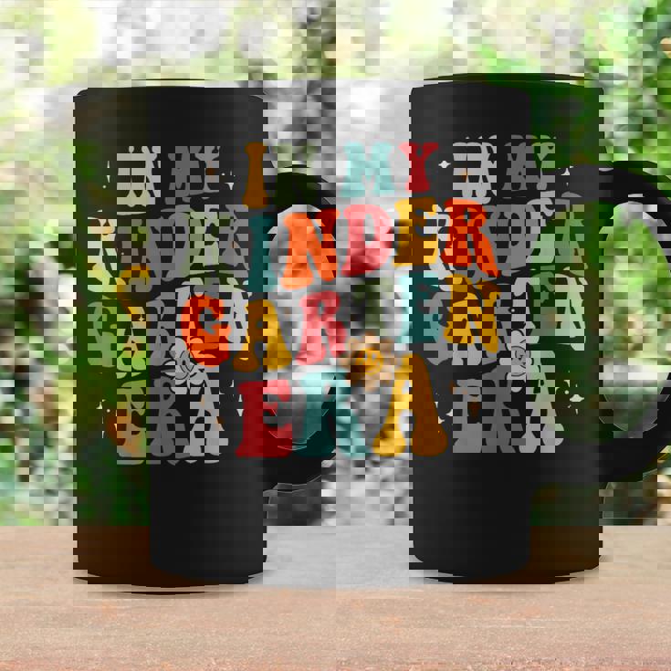 In My Kindergarten Teacher Era Kinder Groovy Retro Coffee Mug Gifts ideas