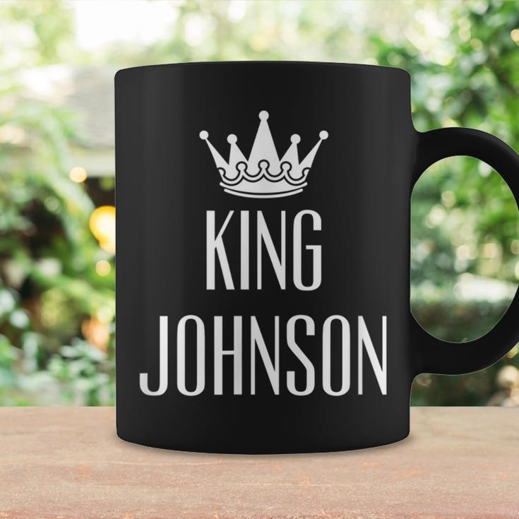 King Johnson Surname Last Name Dad Coffee Mug Gifts ideas