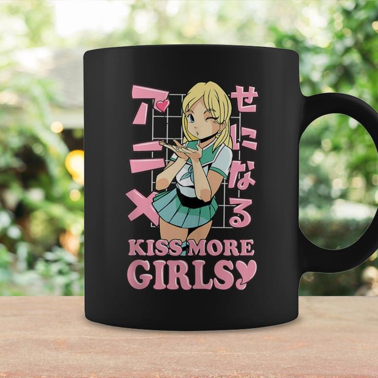 Kiss More Girls Anime Kawaii Cute Lesbian Lgbt Pride Month Coffee Mug Gifts ideas