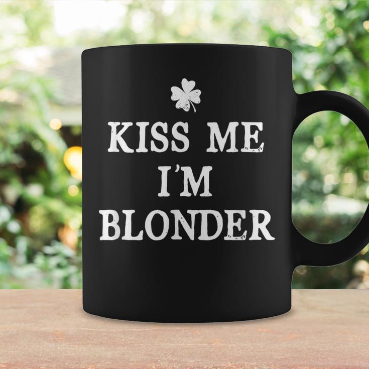 Kiss Me I'm Blonder St Patrick's Day Irish Coffee Mug Gifts ideas