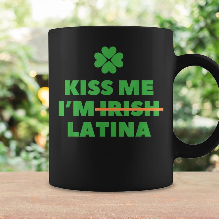 Kiss Me I'm Irish Latina Quote Cool St Patrick's Day Coffee Mug Gifts ideas