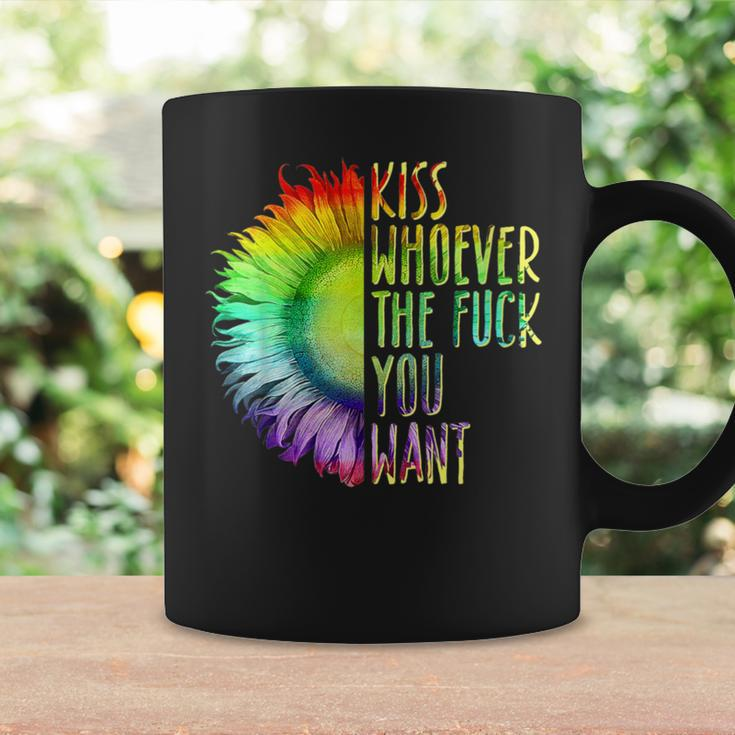 Kiss Whoever The F You Want Rainbow Lgbt Pride Coffee Mug Gifts ideas
