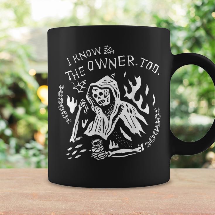 I Know The Owner Too Tattoo Skeleton Skull Coffee Mug Gifts ideas