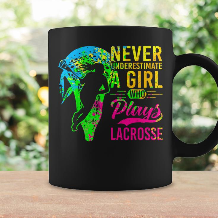 Lacrosse Never Underestimate A Girl Who Plays Lacrosse Coffee Mug Gifts ideas