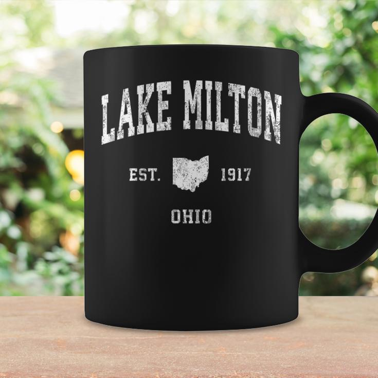 Lake Milton Ohio Oh Vintage Athletic Sports Coffee Mug Gifts ideas