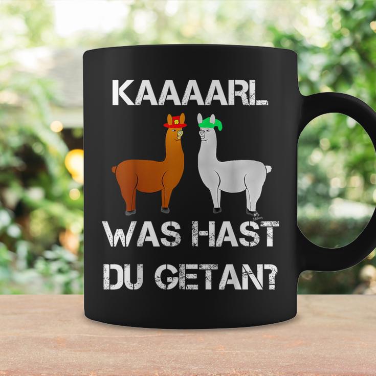 Lamas With Hüten Karl Was Hat Du Getan Lama Tassen Geschenkideen