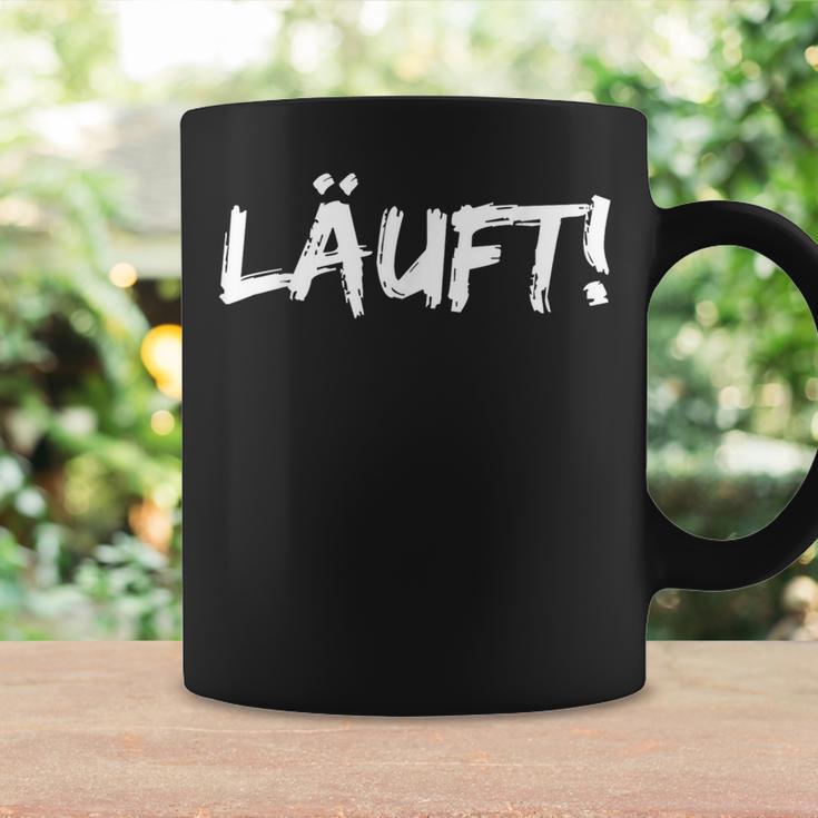 Läuft Optimismus Gute Laune Motivation Tassen Geschenkideen