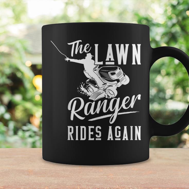 The Lawn Ranger Rides Again Lawn Tractor Mowing Coffee Mug Gifts ideas