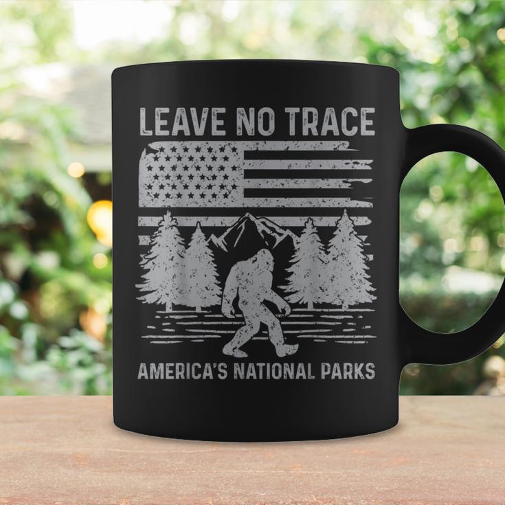 Leave No Trace America National Parks No Trace Bigfoot Coffee Mug Gifts ideas