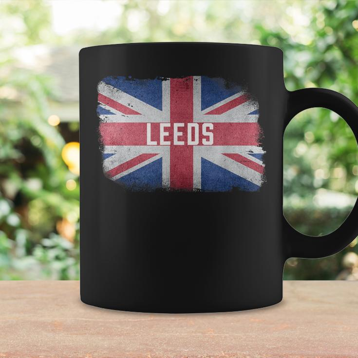 Leeds British United Kingdom Flag Vintage Uk Souvenir Coffee Mug Gifts ideas