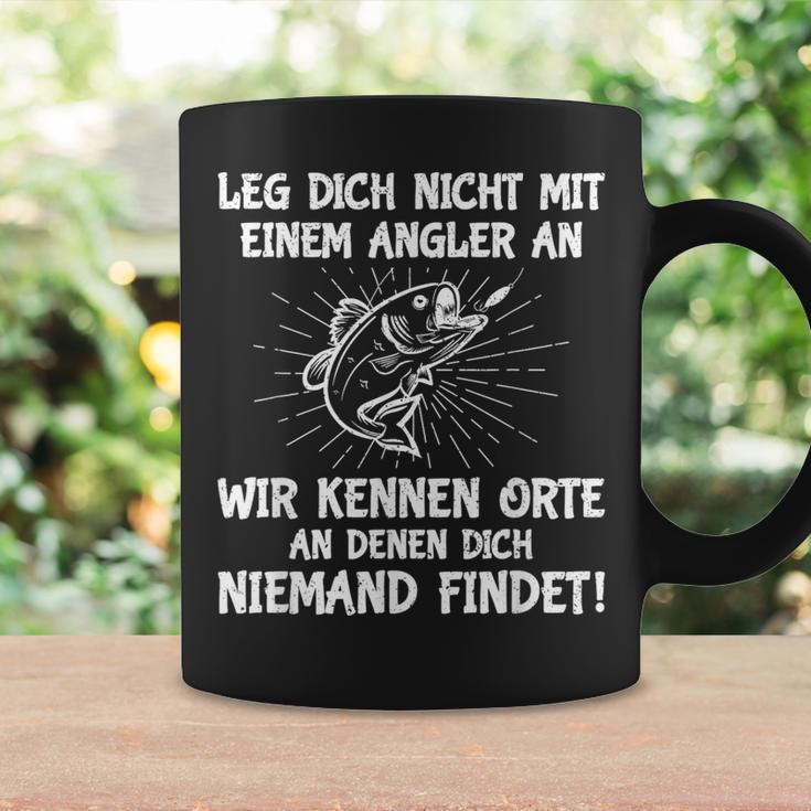 Leg Dich Nicht Mit Einem Angler An Fischer Angel Tassen Geschenkideen