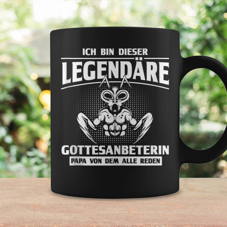 Legendäre Gottesanbeterin Papa Entomologen Tassen Geschenkideen