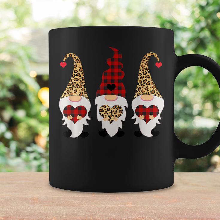 Leopard Cheetah Print Red Plaid Gnomes Coffee Mug Gifts ideas