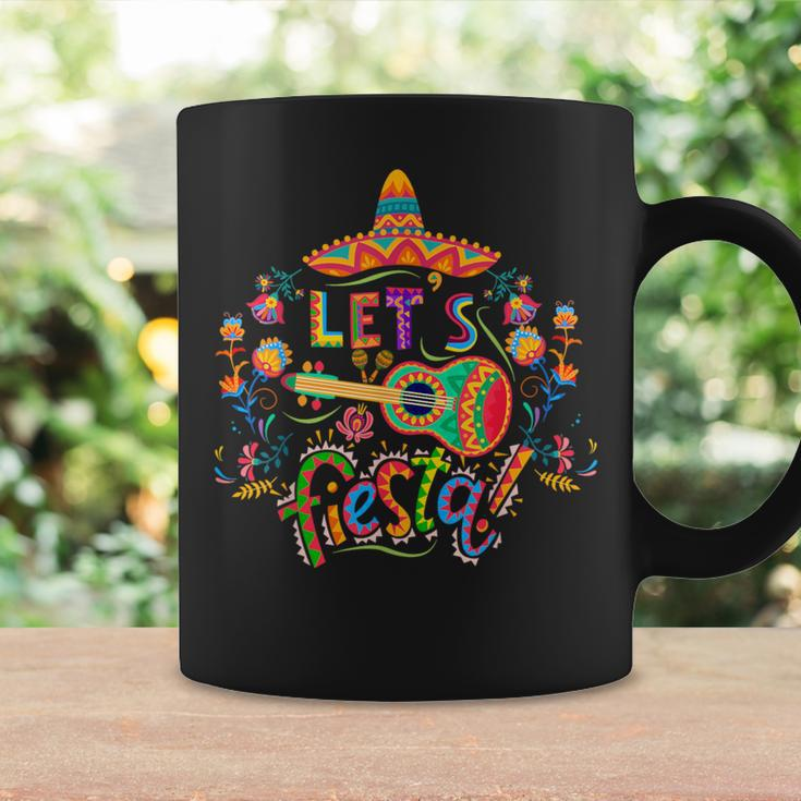Let's Fiesta Cinco De Mayo Fiesta Squad Sombrero Hat Mexican Coffee Mug Gifts ideas