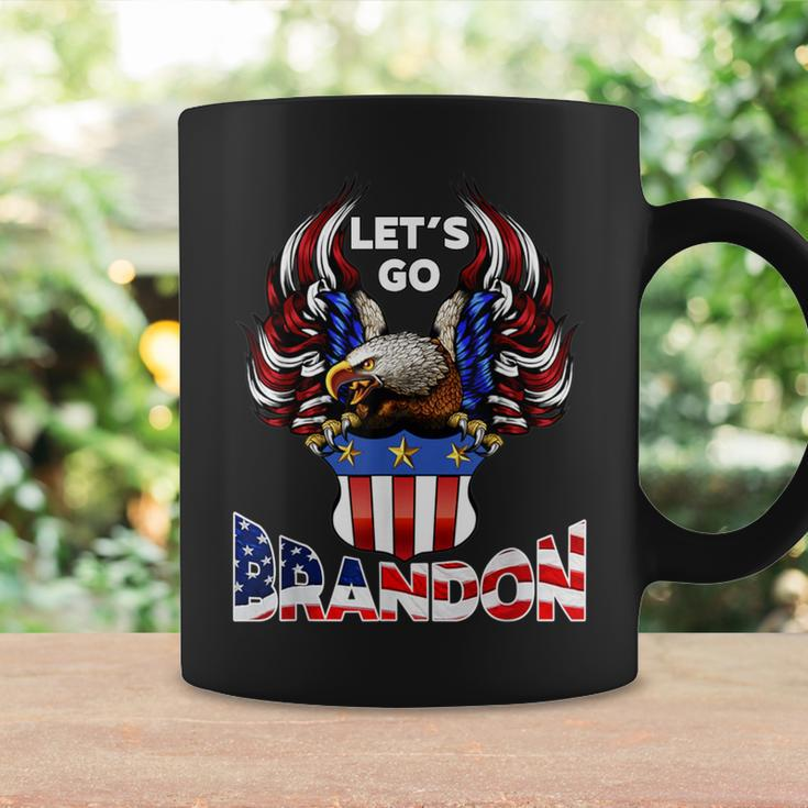 Let's Go Brandon Retro Eagle Us Flag Coffee Mug Gifts ideas