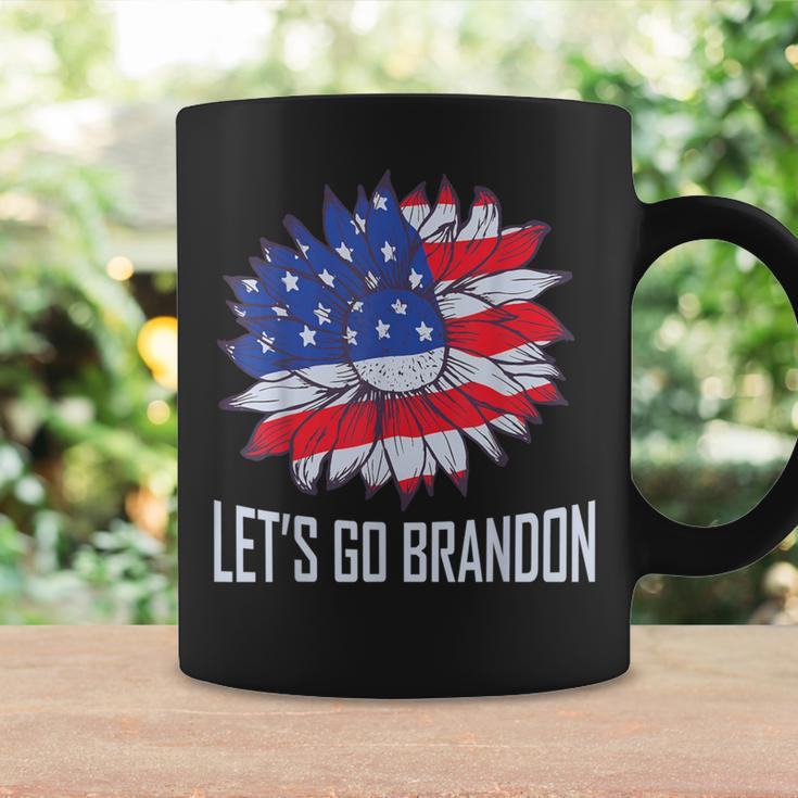 Let's Go Brandon Retro Sunflower Us Flag Idea Coffee Mug Gifts ideas
