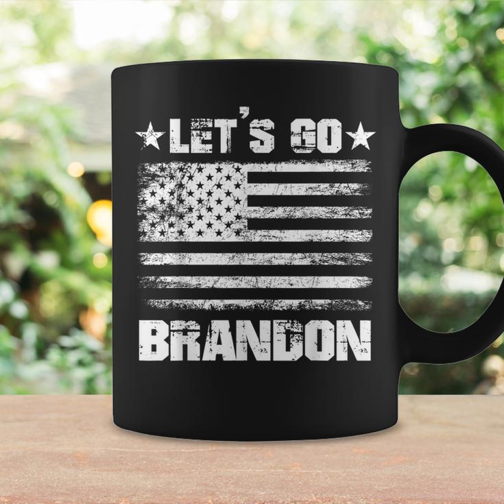 Let's Go Brandon Vintage Us Flag Conservative Coffee Mug Gifts ideas