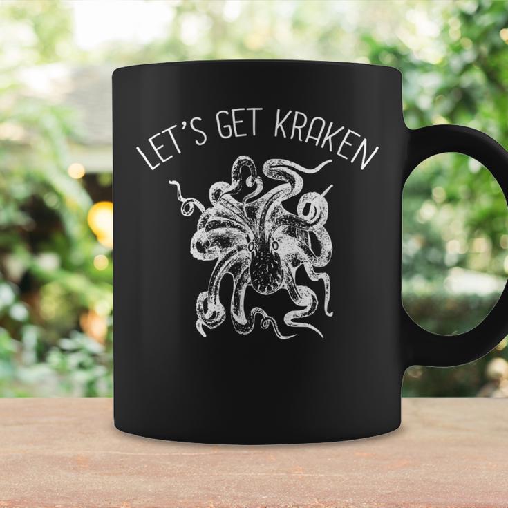 Let's Get Kraken Giant Squid Octopus Pun Coffee Mug Gifts ideas