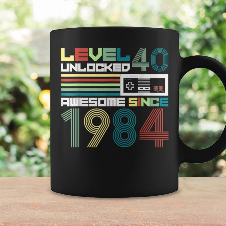 Level 40 Unlocked Since 1984 Video Gamer 40Th Birthday Coffee Mug Gifts ideas