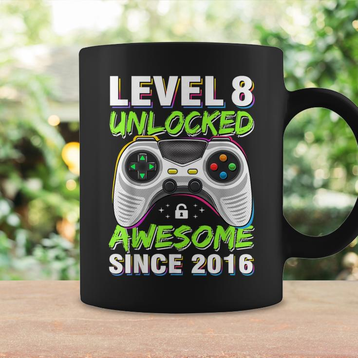Level 8 Unlocked Awesome Since 2016 8Th Birthday Gaming Boys Coffee Mug Gifts ideas