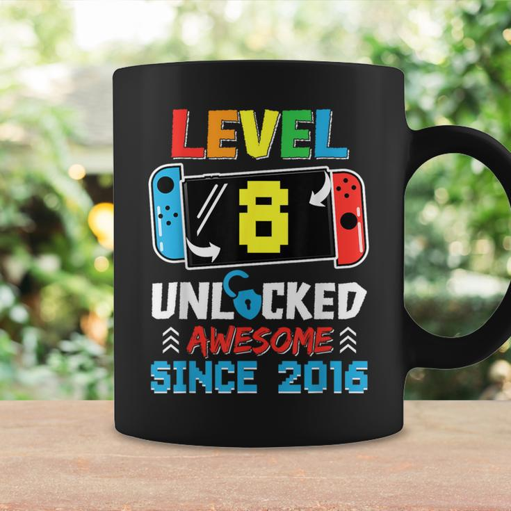 Level 8 Unlocked Awesome Since 2016 Video Game Birthday Coffee Mug Gifts ideas