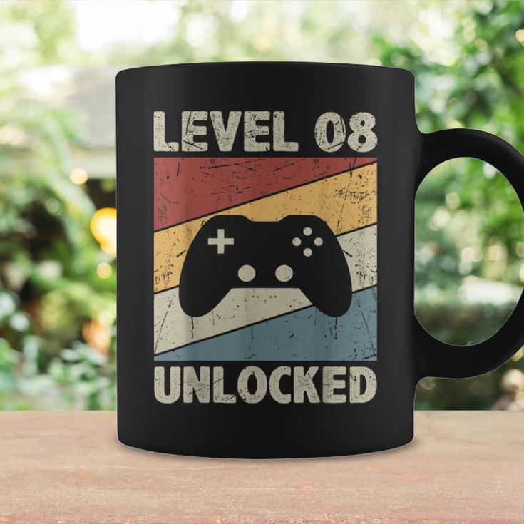 Level 8 Unlocked Video Gamer 8Th Birthday Vintage Coffee Mug Gifts ideas