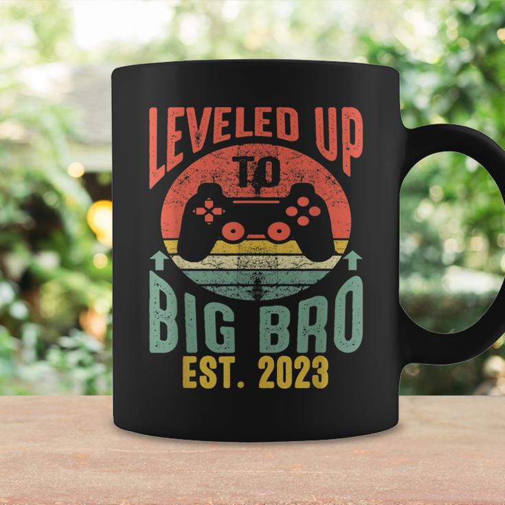 Leveled Up To Big Brother Est 2023 Vintage Retro Coffee Mug Gifts ideas